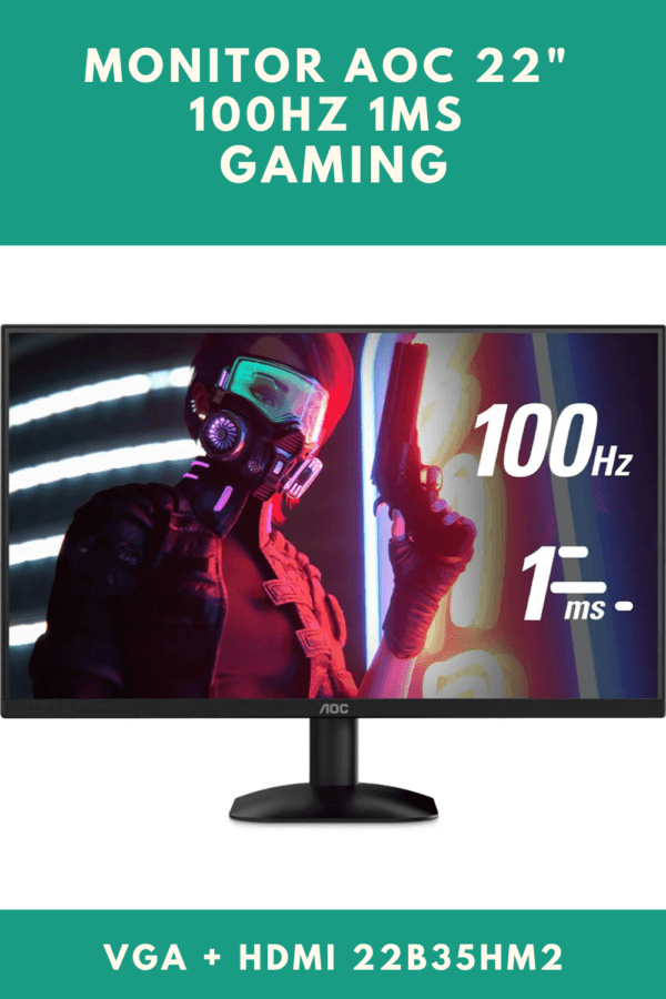 Monitor AOC 22" 100Hz 1ms Gaming HDMI